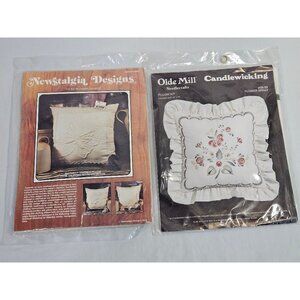 Pillow Kits by Newstalgia Designs & Olde Mill Needlecrafts